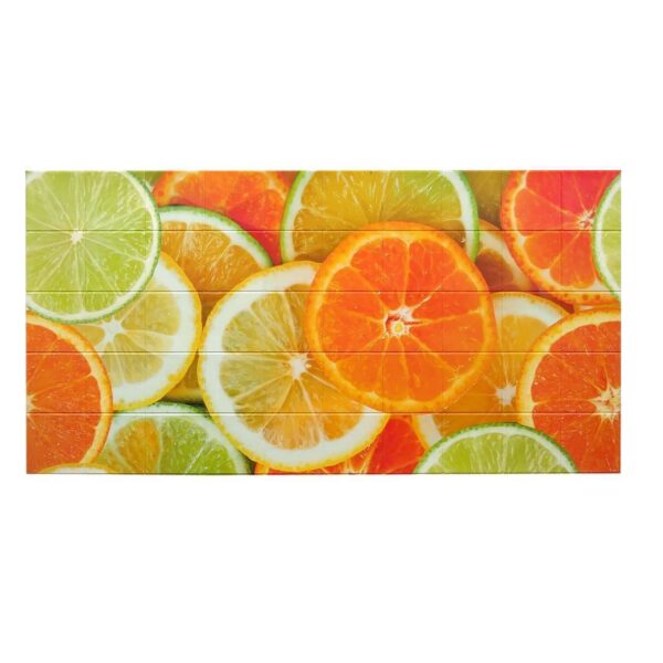 Panou decorativ, PVC, model citrice, portocaliu, 96x48.5cm - imagine 1