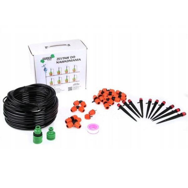 Sistem irigatii cu pulverizare, 10 aspersoare, 71 piese, 10 m, GardenLine - imagine 1