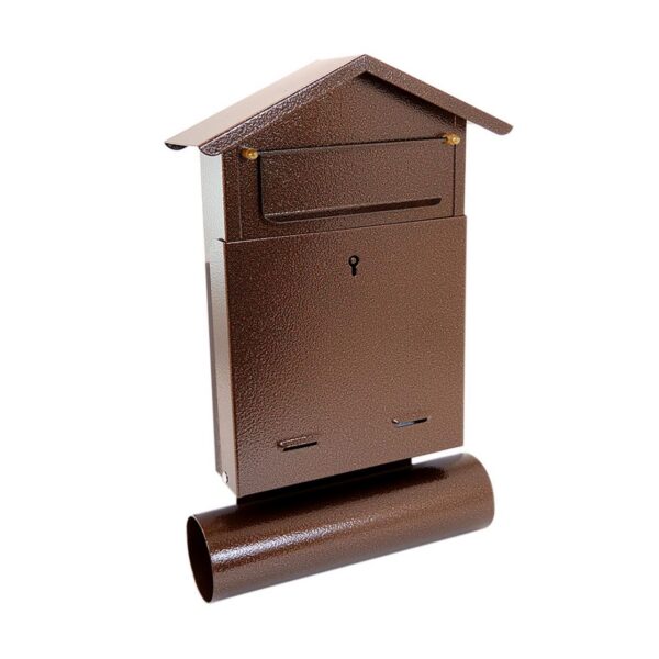 Cutie postala, cu loc pentru ziar, cupru, format B6, 23x7x37.5 cm, Damech - imagine 1