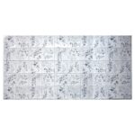 Panou decorativ, PVC, model flori de camp, gri, 96x48.5 cm