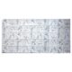 Panou decorativ, PVC, model flori de camp, gri, 96x48.5 cm