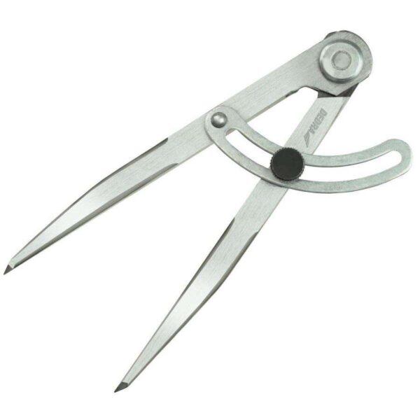 Compas trasat, pentru lemn si metal, otel carbon, raza 170 mm, Dedra - imagine 1