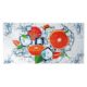 Panou decorativ, PVC, model portocale, alb si portocaliu, 96x48.5 cm