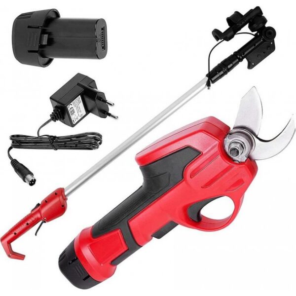 Foarfeca electrica de gradina, cu acumulator 1.5 Ah, incarcator 7.2 V, maner telescopic, Strend Pro - imagine 1