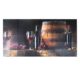 Panou decorativ, PVC, model vin, maro si negru, 96x48.5 cm