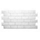 Panou decorativ, PVC, model caramida 3D, gri, 96x48.5 cm