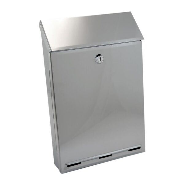 Cutie postala, inox, argintiu, format A4, Damech - imagine 1