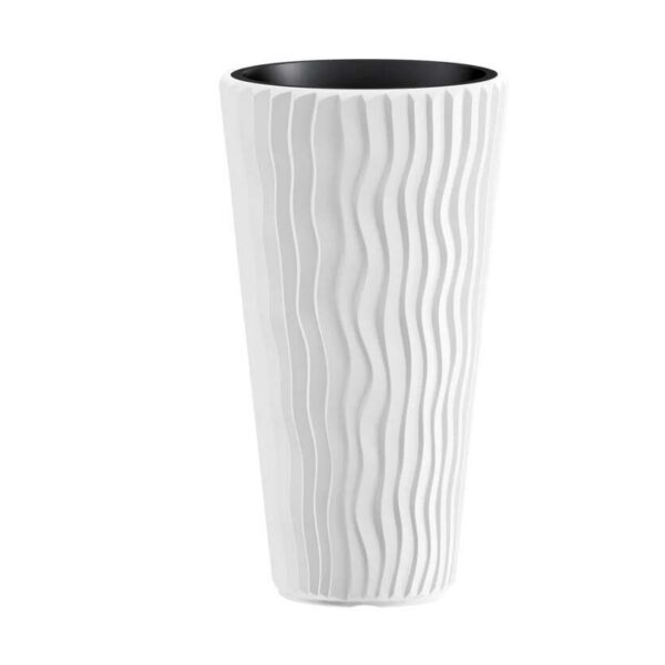 11874358_big.jpg Ghiveci de flori, SANDY Slim 400, 70.8 cm, alb, Prosperplast - imagine 1