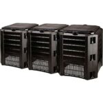 Compostor de gradina, 3 module, Module Compogreen, 1200 L,  negru, 198x71.9x82.6 cm, Prosperplast