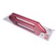 Gletiera inox, Olejnik, zimti, 10x10 mm, 13x48 cm, maner lemn lung, Rosu
