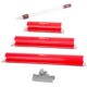 Set 3 gletiere profesionale, inox, 40, 60, 80 cm, suport, maner prelungitor, Strend Pro