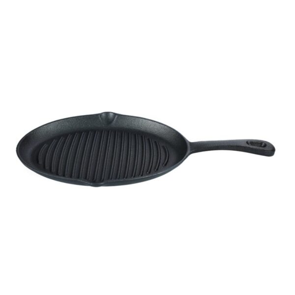 Tigaie grill de fonta, Perfect Home, mini, rotunda, 17x2.5 cm - imagine 1