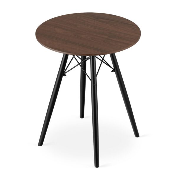 12049367_big.jpg Masa stil scandinav, Artool, rotund, MDF si lemn, maro rustic, 60x73 cm - imagine 1