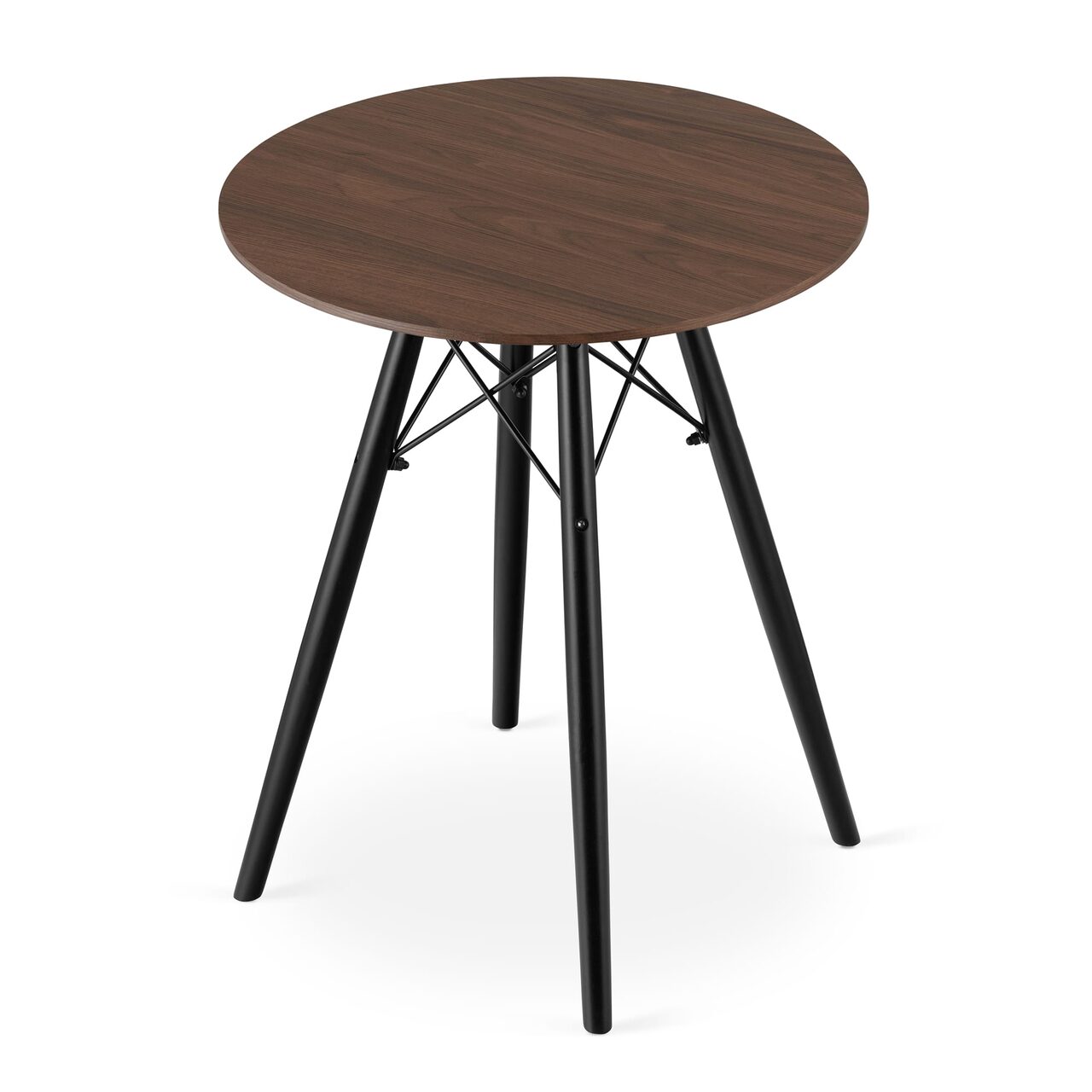 12049367_big.jpg Masa stil scandinav, Artool, rotund, MDF si lemn, maro rustic, 60x73 cm - imagine 1