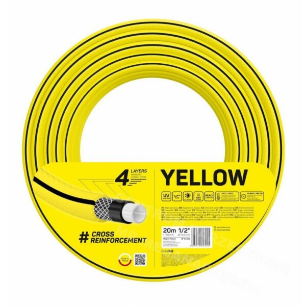 12049389_big.jpg Furtun gradina, Cellfast Yellow, 4 straturi, 1/2'', 20 m - imagine 1