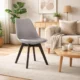 Scaun bucatarie/living, Artool, Mark, PP, lemn, gri si negru, 49x55.5x82.5 cm - imagine 8