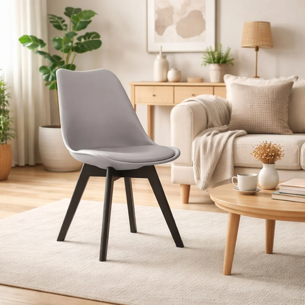 Scaun bucatarie/living, Artool, Mark, PP, lemn, gri si negru, 49x55.5x82.5 cm 1 Scaun bucatarie/living, Artool, Mark, PP, lemn, gri si negru, 49x55.5x82.5 cm
