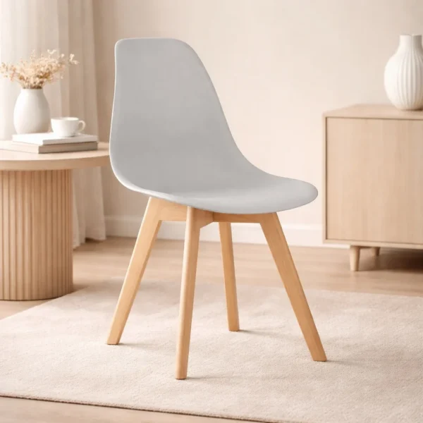 Scaun bucatarie/living, Artool, Kito, PP, lemn, gri, 46x54.5x80 cm - imagine 8
