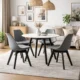 Scaun bucatarie/living, Artool, Mark, PP, lemn, grafit si negru, 49x55.5x82.5 cm - imagine 8
