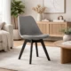 Scaun bucatarie/living, Artool, Mark, PP, lemn, grafit si negru, 49x55.5x82.5 cm - imagine 7