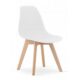 Scaun bucatarie/living, Artool, Kito, PP, lemn, alb, 46x54.5x80 cm