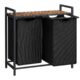 Dulap baie, Leobert, placa MDF, 2 rafturi, maro, 73x33x72 cm