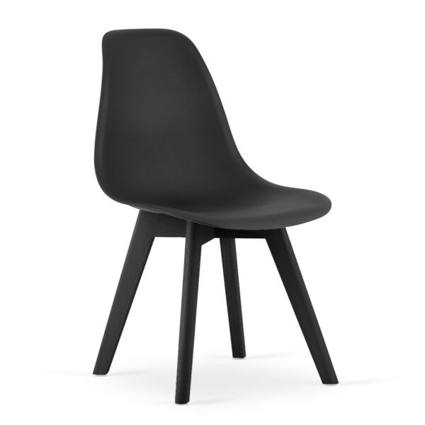 Scaun bucatarie/living, Artool, Kito, PP, lemn, negru, 46x54.5x80 cm - imagine 1