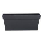 Ghiveci decorativ de flori, Cube Case, dreptunghiular, antracit, 58.7x26.4x23.6 cm