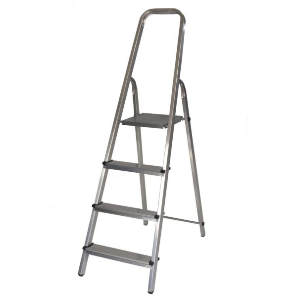 Scara aluminiu, Master, 3 trepte, platforma, max 125 kg, 1.5 m - imagine 1