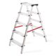 Scara aluminiu, Master, 2 tronsoane, 5 trepte, max 125 kg, 1.14 m