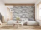 Panou decorativ, PVC, model piatra 3D, nuante gri deschis si inchis, 96x48.5 cm - imagine 6
