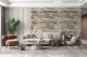 Panou decorativ, PVC, model piatra 3D, nuante maro si negru, 96x48.5cm - imagine 8