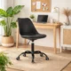 Scaun de birou, Artool, Andria, rotativ, PP, negru, 56.5x56.5x83.5-96 cm - imagine 7