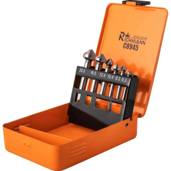 Set 6 freze pentru metal, HSS, 6.3-20.5 mm, Richmann Exclusive - imagine 1