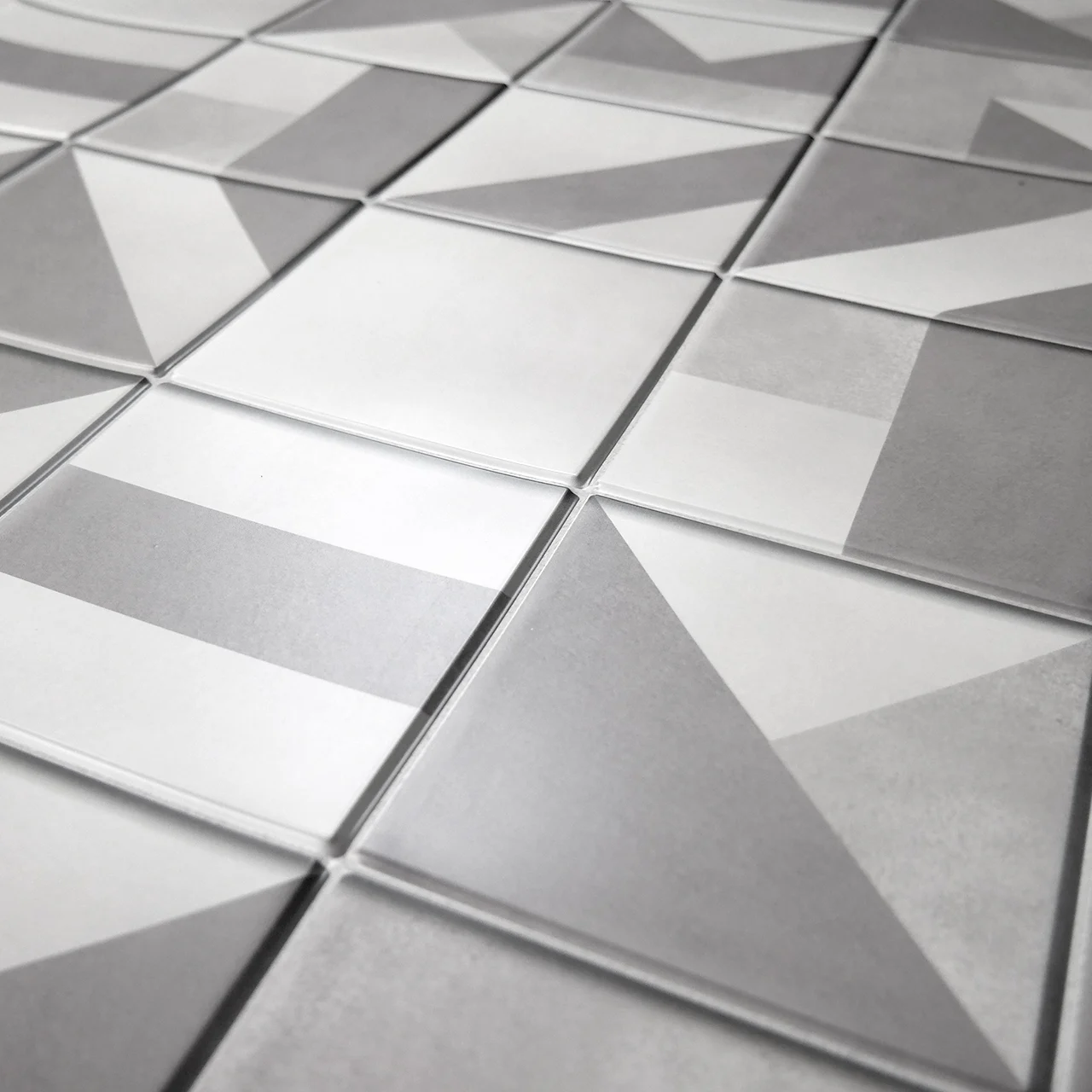 Panou decorativ, PVC, model marmura, geometric, alb si gri, 96x48.5cm 2 Panou decorativ, PVC, model marmura, geometric, alb si gri, 96x48.5cm