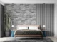 Panou decorativ, PVC, model caramida 3D, nuante gri deschis, 96x48.5cm - imagine 7