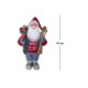 Decoratiune, Mos Craciun cu schiuri, 45 cm - imagine 4