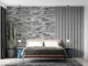 Panou decorativ, PVC, model piatra 3D, nuante gri inchis, 96x48.5 cm - imagine 6