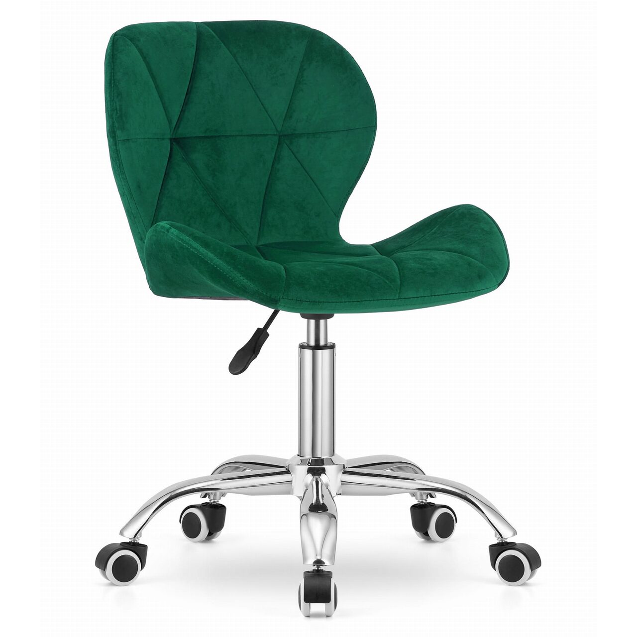 12671259_big.jpg Scaun de birou, Artool, Avola, rotativ, catifea, verde, 53.5x55x72.5-86.5 cm - imagine 1