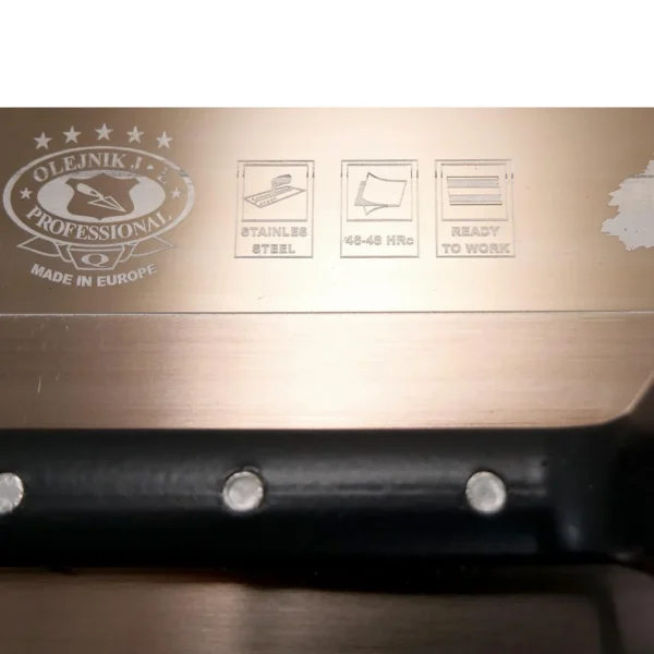 Gletiera inox, intarita, Olejnik, SuperFlex, 0.3 mm, maner pluta, 305x130 mm - imagine 6