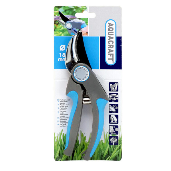 Foarfeca gradina, tip bypass, trandafiri, pomi, vita de vie, 25.1 cm, Aquacraft - imagine 4