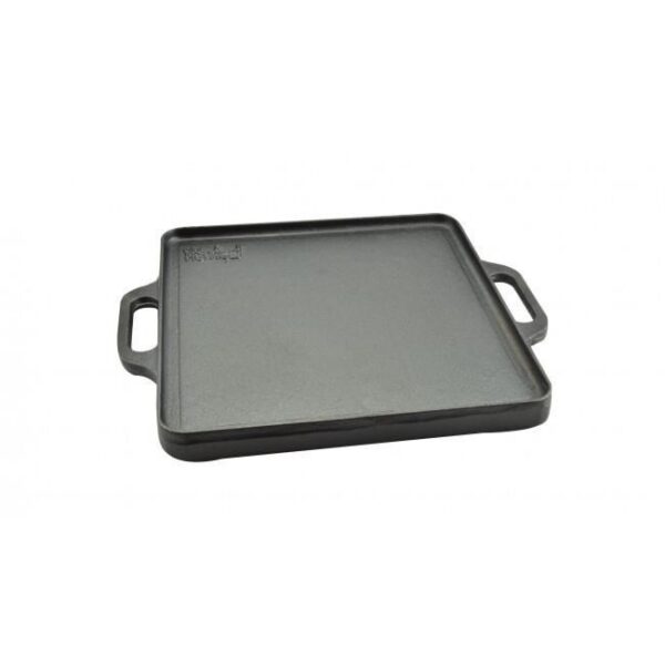 Placa gratar, fonta, patrata, 2 fete, 42x42 cm, Perfect Home - imagine 2