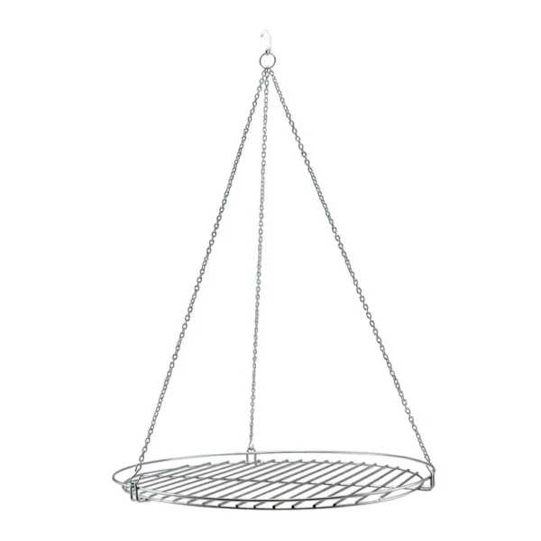 Grilaj, grill, pentru gratar, rotund, cu lant, 60 cm, Perfect Home  - imagine 2
