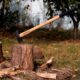 Topor pentru despicat, baros, coada lemn, 3 kg, 7x90 cm, Hickory, Strend Pro - imagine 3