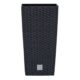 Ghiveci decorativ de flori, patrat, 32.5x32.5x61 cm, imitatie ratan, antracit, Prosperplast