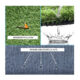 Gazon/Iarba artificiala, verde, inaltime fir 20 mm, 5x2 m - imagine 3
