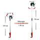 Maner prelungitor pentru foarfeca electrica de gradina cu acumulator, 115-170 cm - imagine 6