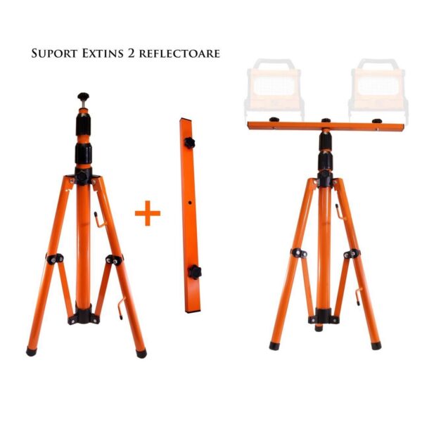 Trepied telescopic pentru incalzitoare cu infrarosu/reflectoare, 152 cm, RICHMANN EXCLUSIVE - imagine 6