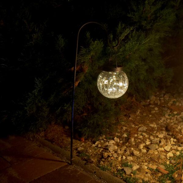 Lampa solara pentru gradina, 20 LED-uri, 75 cm, Rigel - imagine 4