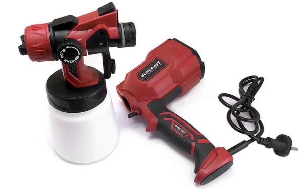 Pistol de vopsit electric, vas inferior, 550 W, 800 ml, 1.8 mm, Worcraft - imagine 6
